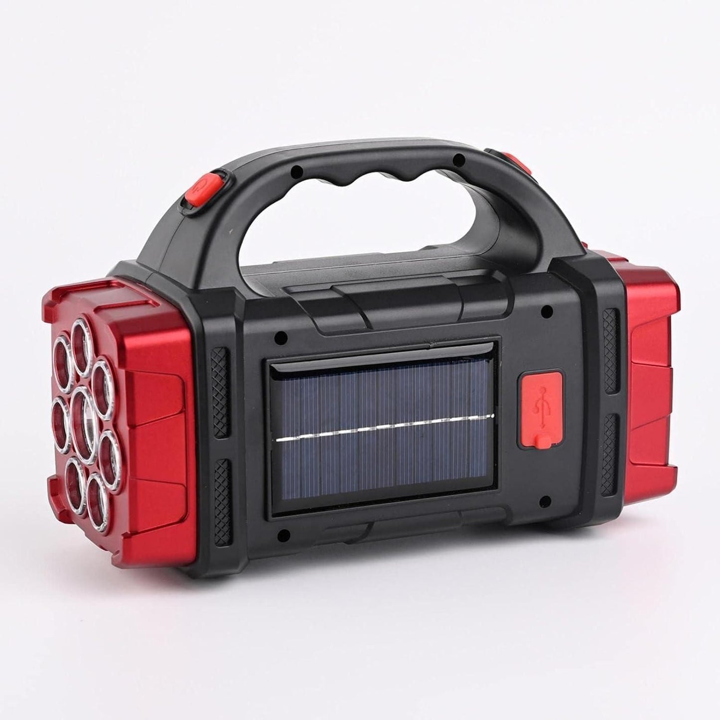 Multifunctional Solar Waterproof Flashlight with USB Charging
