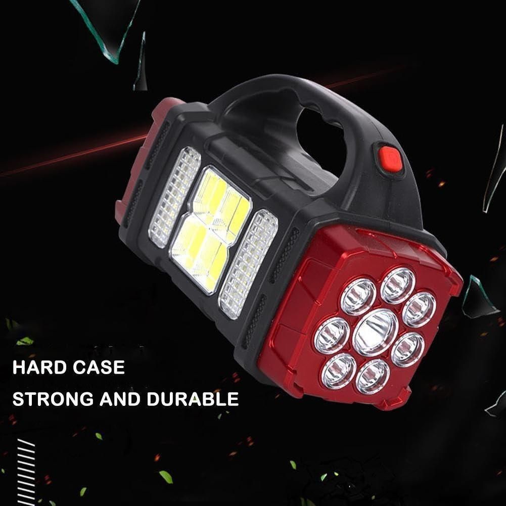 Multifunctional Solar Waterproof Flashlight with USB Charging