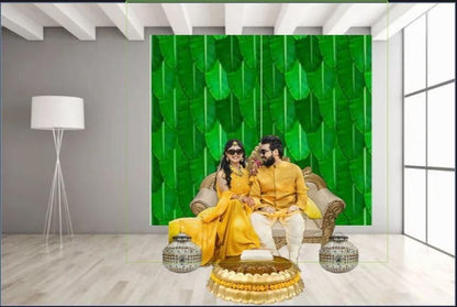 Banana Leaf Curtain Backdrop